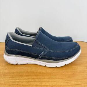 Skechers Equalizer Dual Lite shoes men's 11 slip on casual walking comfort navy